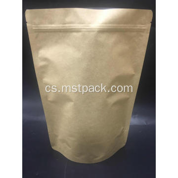 Kraft Paper Stand Up Pouch With Zipper